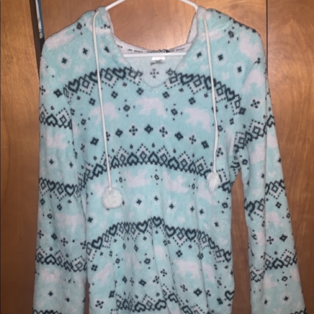 Fuzzy pajama top